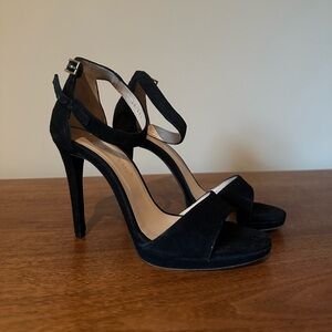 Bruno Premi Black Suede Heels 38
